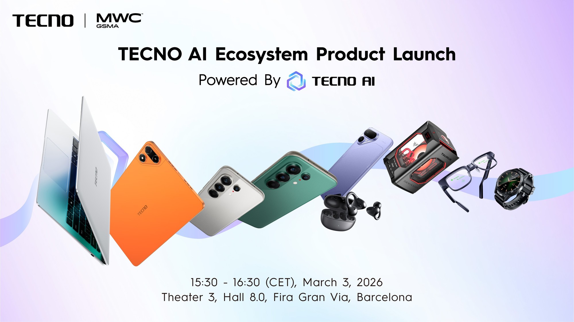 TECNO亮相MWC 2026，扩展AI生态版图，构建智联体验