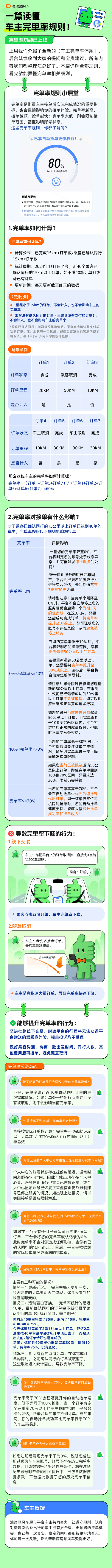 滴滴顺风车2026年6月起实施新完单率考核机制