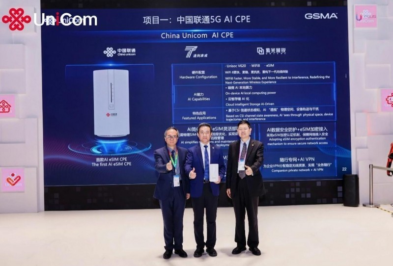 巴展首发!中国联通5GAICPE重磅亮相