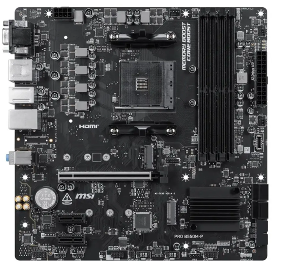 微星发布PRO B550M-B/P主板,延续AM4平台支持并优化DDR4用户升级体验