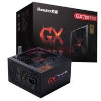 航嘉(Huntkey) GX800 PRO/GX700PRO/直出电源 额定800额定700宽幅电脑游戏电源 台式机电脑ATX版型电源 GX700PRO黑色 直出铜牌 额定700W