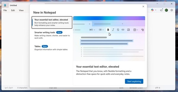 Windows记事本迎史诗级更新：终于能