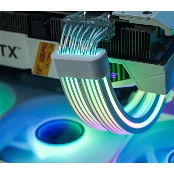 乔思伯推DY-GPU H++ 12V-2x6 ARGB延长线，专供RTX 5090等高端显卡