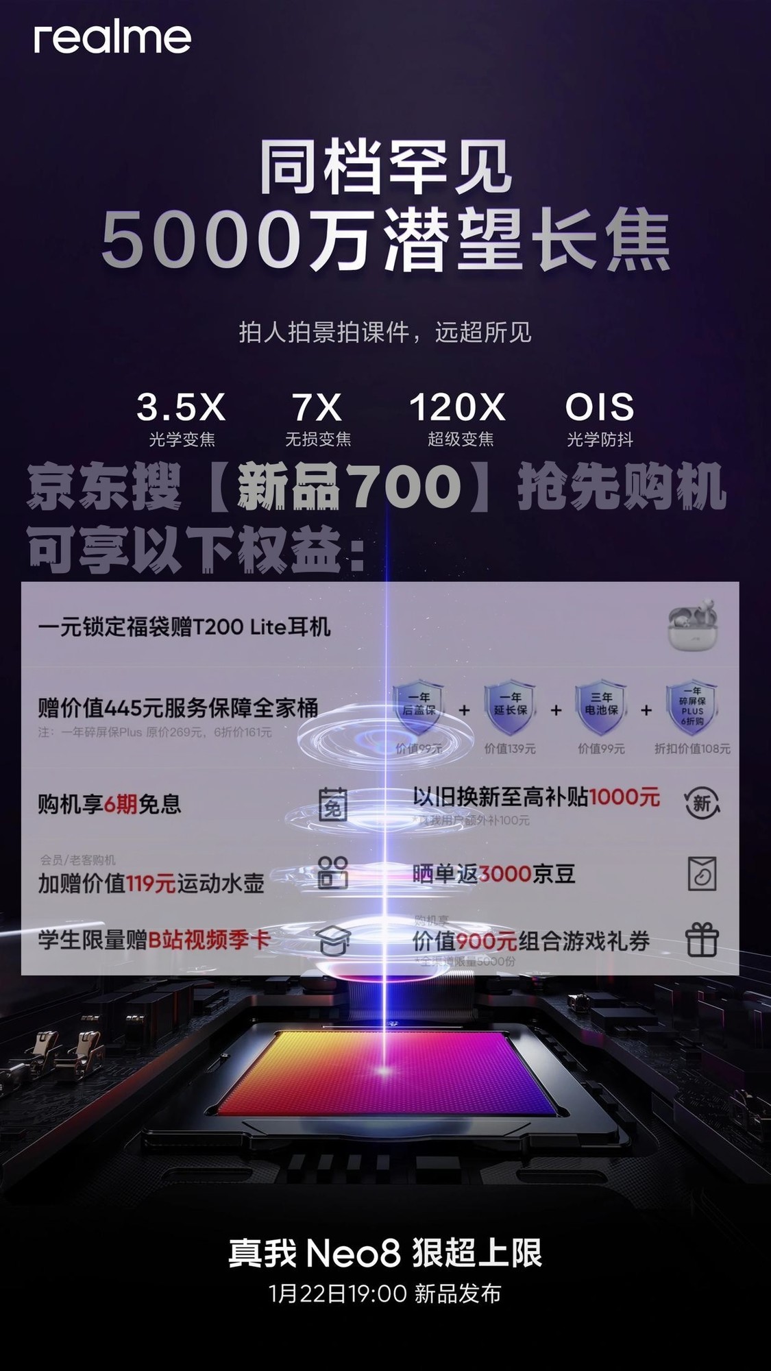 真我Neo8怎么买？参数曝光：8000m