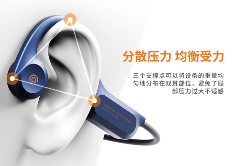 百元耳夹式aigo爱国者G03耳机，运动体验专业又轻量