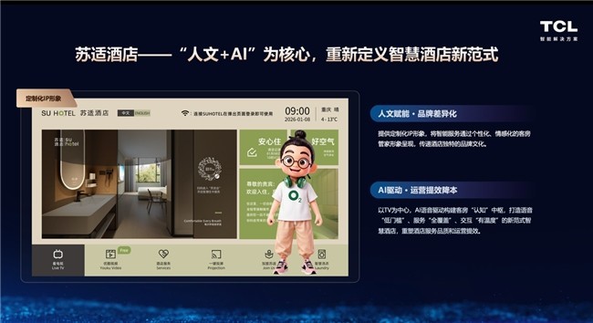 TCL“懂场景”AI大模型亮相饭店文化节，引领智慧酒店新范式
