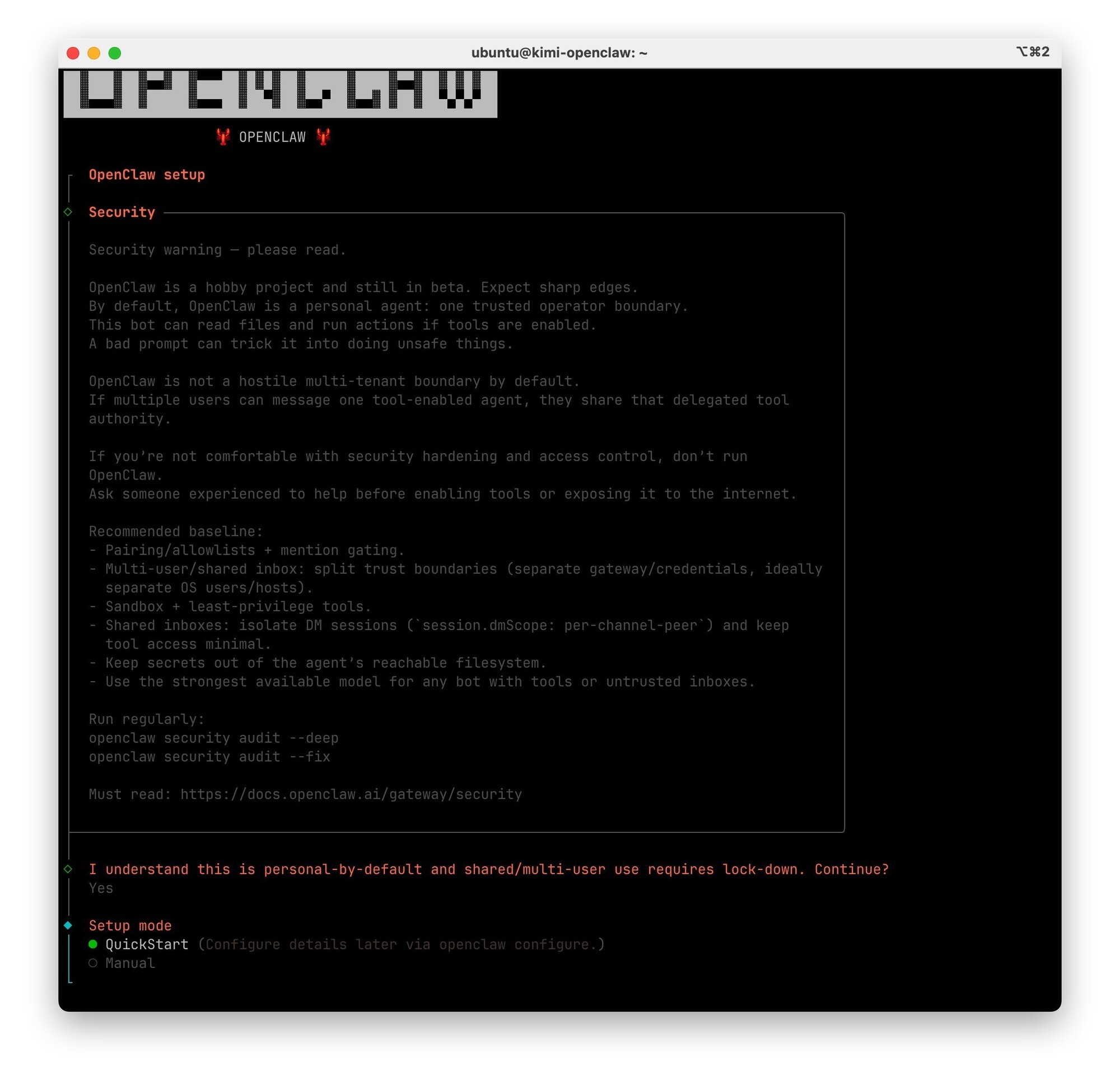 开源 AI 助手 OpenClaw 安装指南,官方推荐部署大模型 Kimi 5 分钟搞定!