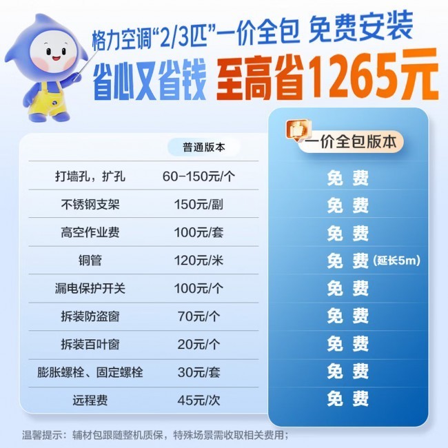 送新、拆旧、安装、回收一次搞定,京东和格力推出空调换新全包服务