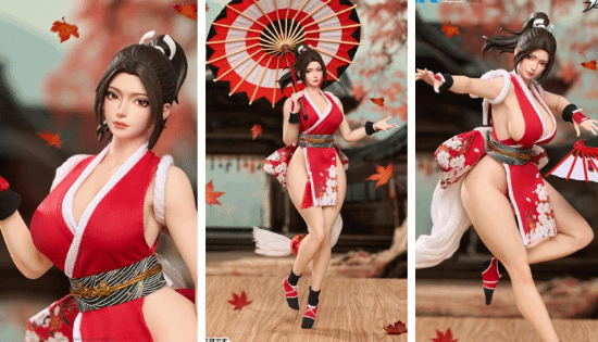 TriEagles Studio推出不知火舞1/6高可动布料手办，全球预售开启